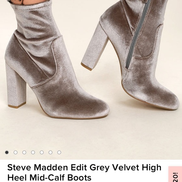 Steve Madden Velvet Sock booties - Picture 4 of 7